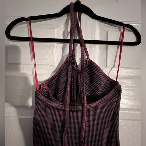 Free people ribbed halter dress with side slit - New without tags. - Picture 5 of 7
